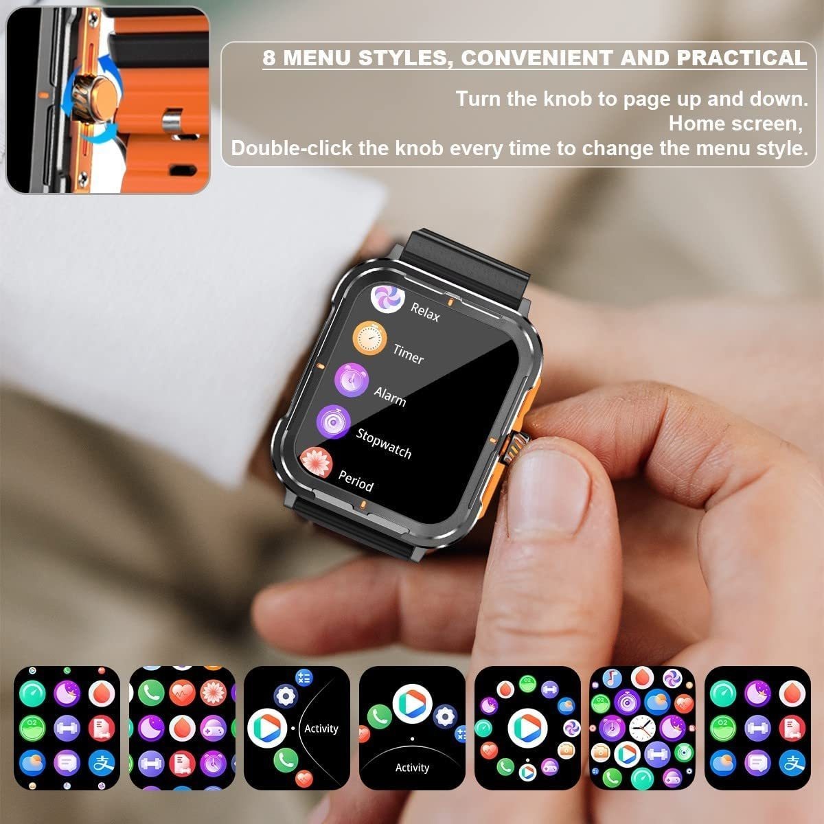 Smartwatch (recebimento/discagem De Chamadas) Relóg - Imagem 16