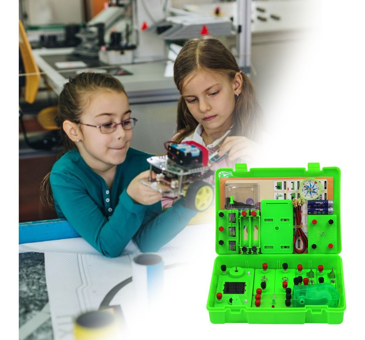 Kit De Experimento De Circuito Ferramenta Básica De Aprendiz - Imagem 5
