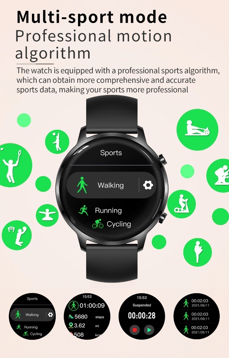 Smartwatch Feminino Bluetooth Call Fashion 1.32 Com Tela Red - Imagem 7
