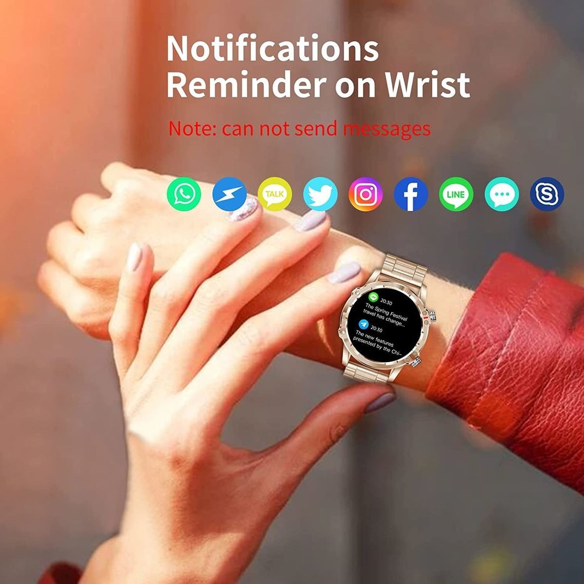 Rastreador De Fitness Smart Watch (faça/resposta Chamada) Pa - Imagem 21