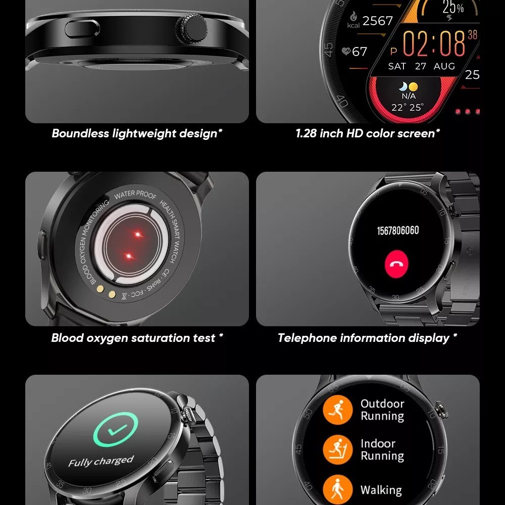 Foxbox-bluetooth Smartwatch À Prova D'água Esporte - Imagem 8