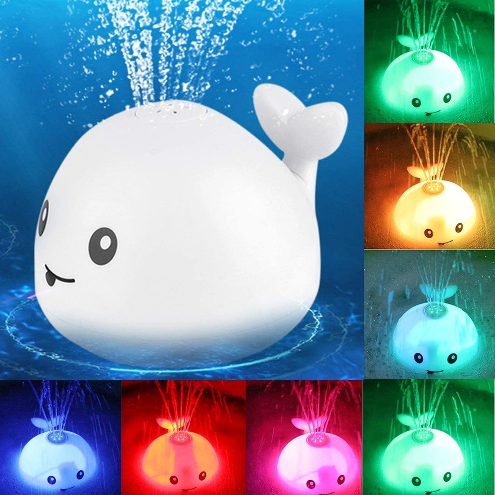 Brinquedos De Banho De Baleia Reação De Água Piscando 1pc