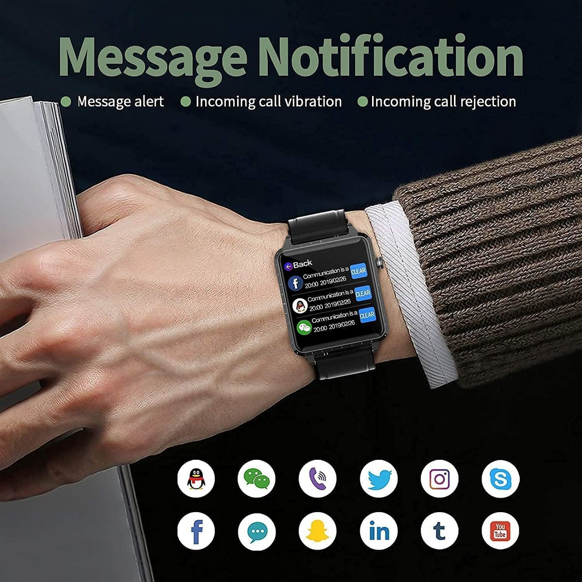 Smartwatch De Fitness Para Telefones iPhone E Andro - Imagem 2
