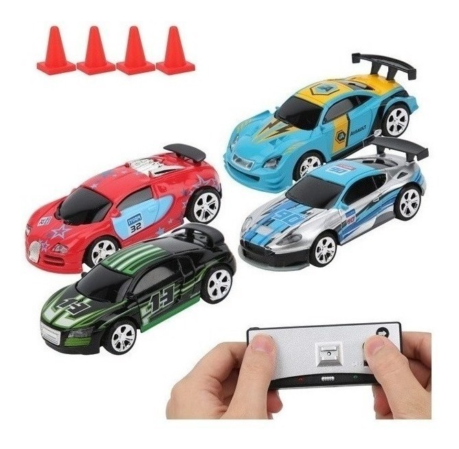 Mini Coke Can Rc Radio Controle Remoto Micro Racing Car Toy