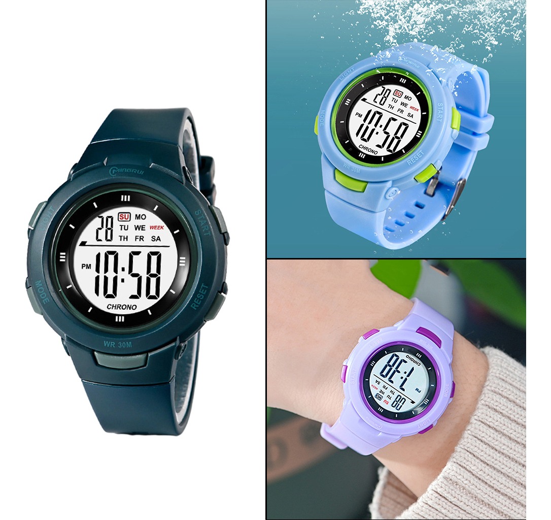 Meninos Girls Digital Watch Electro Impermeável Ao Ar Livre - Imagem 66