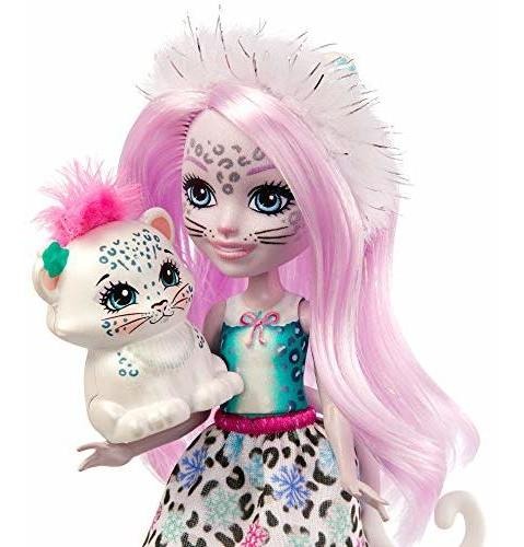 Boneca Pequena Enchantimals Sybill Snow Leopard 6in - Imagem 3