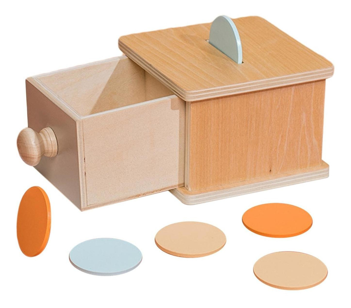 Caixa De Permanência De Objetos Montessori Habilidades