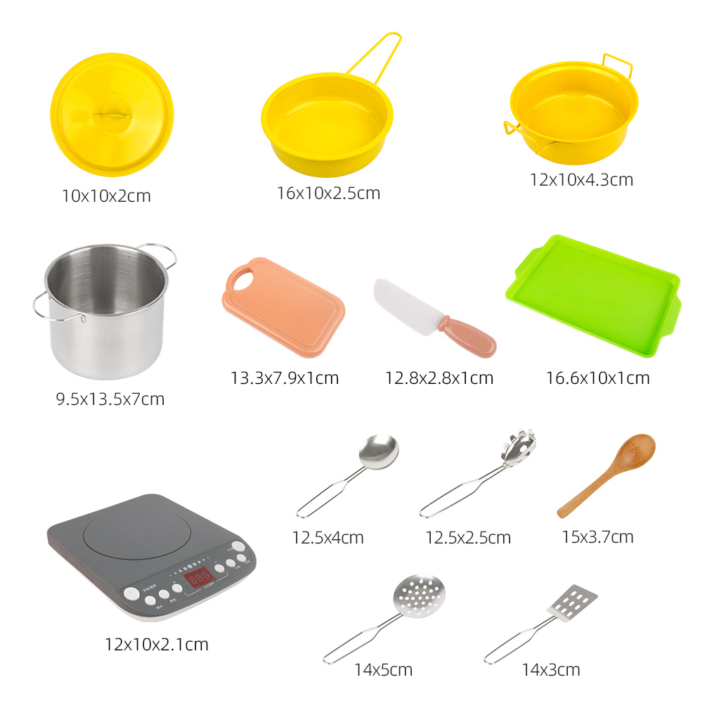 Conjunto De Culinária Infantil 38 Peças, Brinquedos De Cozin - Imagem 3