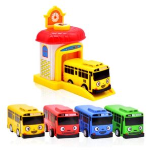 4 Peças De Carro De Brinquedo Infantil Mini Tayo Bus De Dese