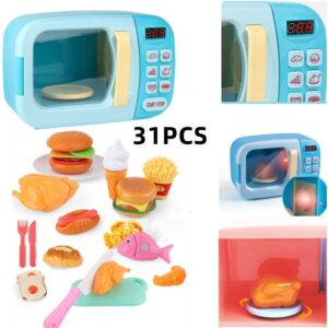 Forno De Microondas 31pcs Com Som E Luz Brinquedos Infantis