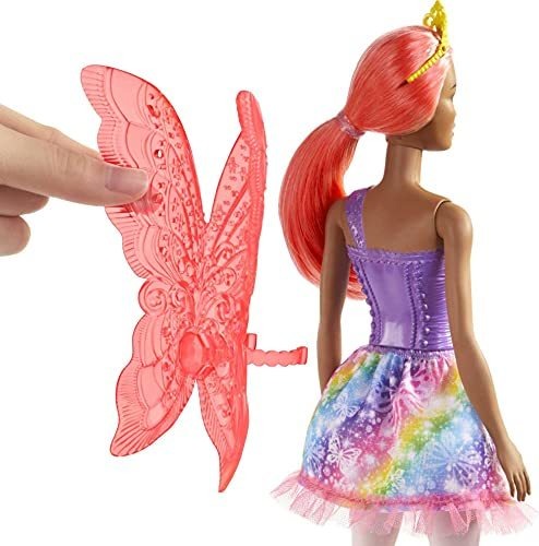 Boneca Fada Barbie Dreamtopia Cabelo Rosa De 12 Polegadas - Imagem 8
