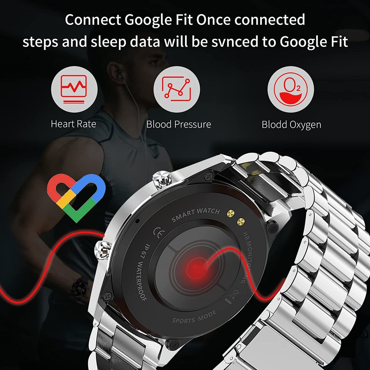 Relógios Inteligentes, Rastreador De Fitness, Smartatch Para - Imagem 4