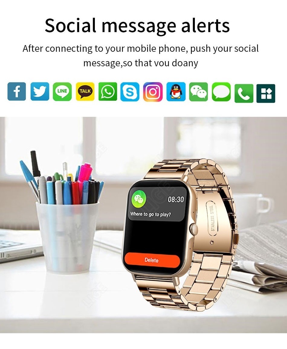 Smartwatch Bluetooth Esportivo À Prova D'água - Imagem 13