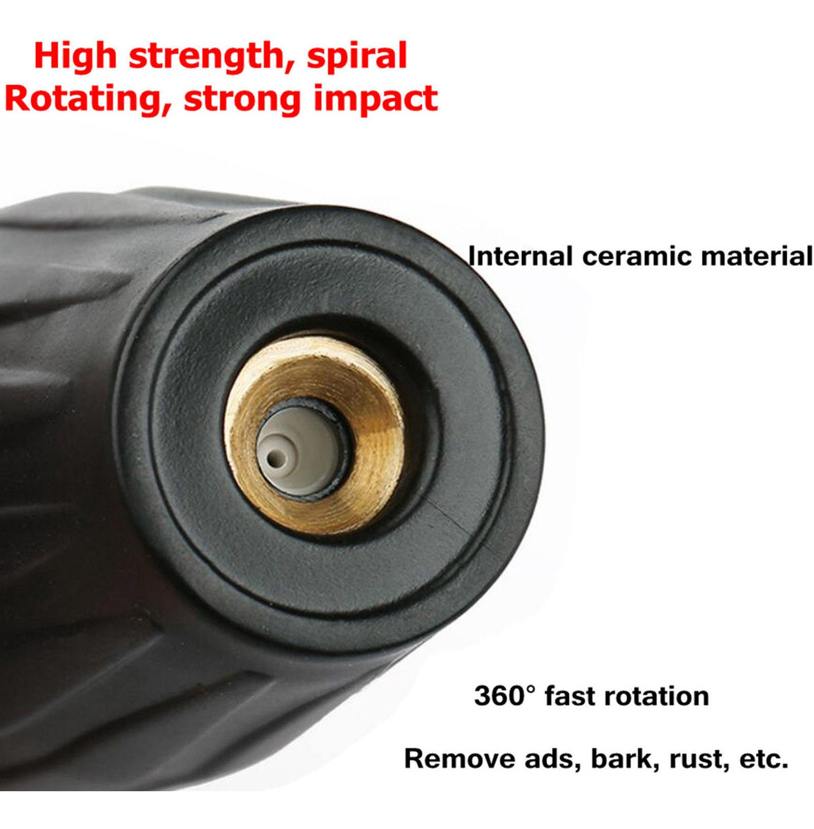 Bico Turbo Rotativo Para Lavadora De Pressão 1/4 Universal - Imagem 9