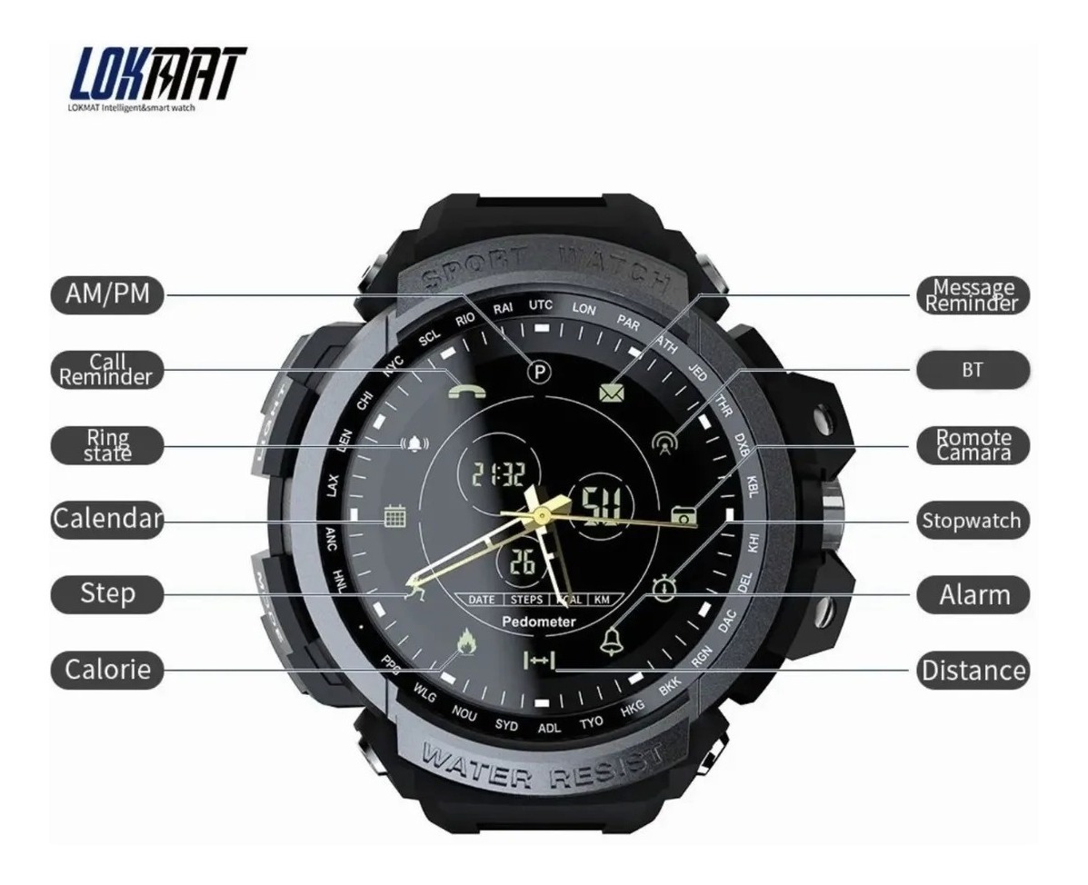 Mk28 Smartwatch 1,14 Polegadas Tela 5atm Anti-penet - Imagem 3