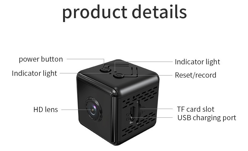 Mini Câmera Home Security Camera Hd 1080p Noite Wi-fi - Imagem 5