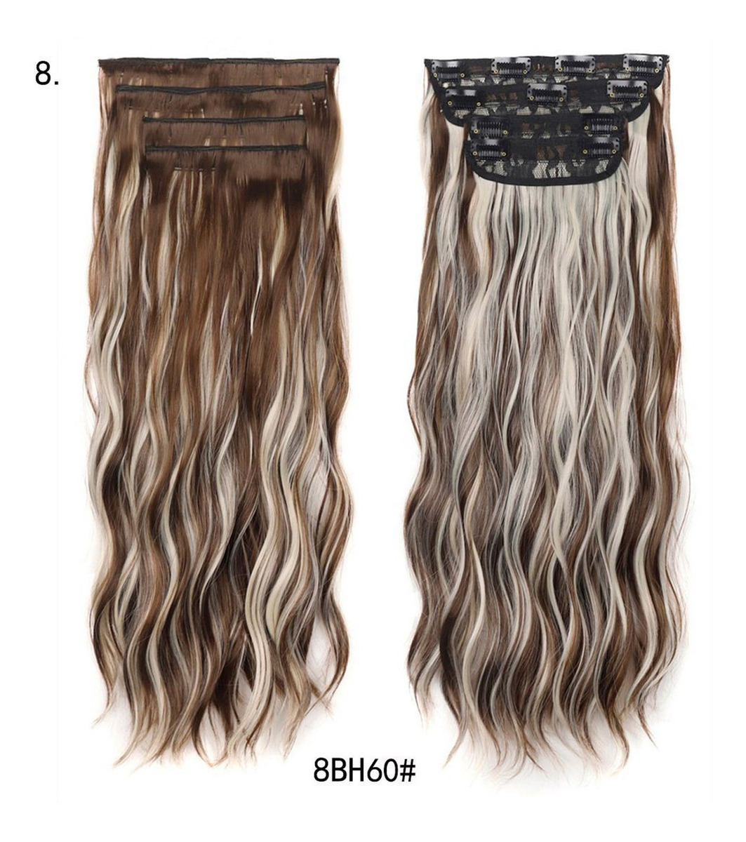 Peruca Feminina, Cabelo Comprido Encaracolado, Ondulado De Á - Imagem 30