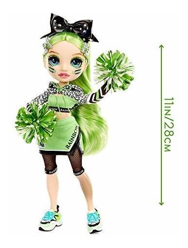 Rainbow High Cheer Jade Hunter Líder De Torcida Verde - Imagem 9