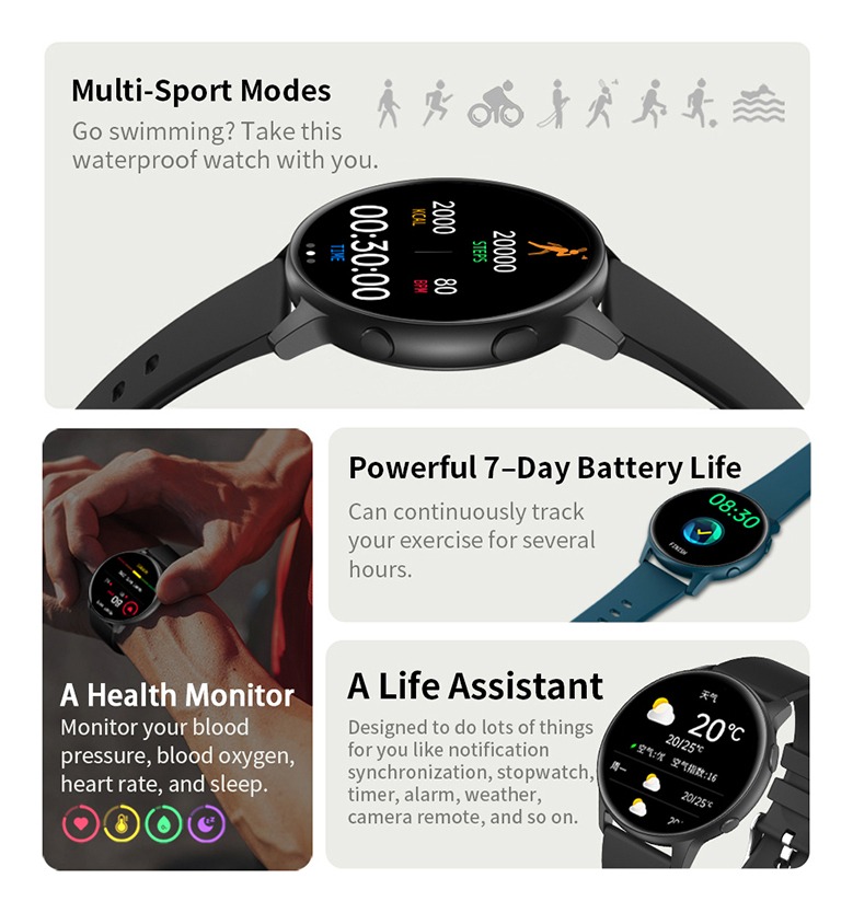 Smartwatch À Prova D'água Bluetooth Lokmat Mx1 - Imagem 3