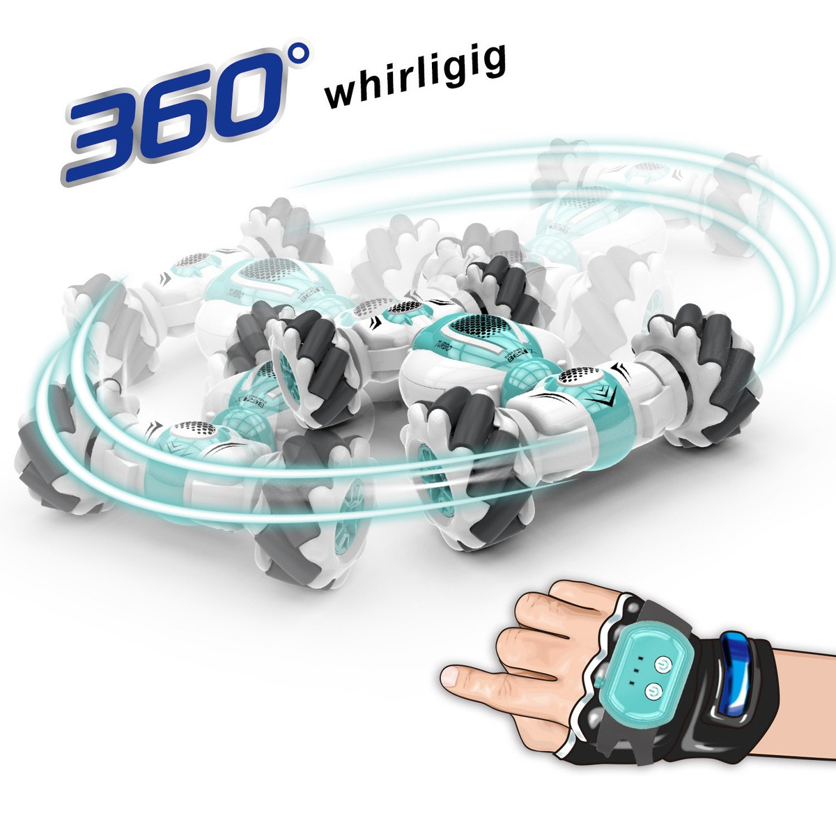 Controle Car Toy 2.4g Gesto Indução Deformação Remoto - Imagem 4