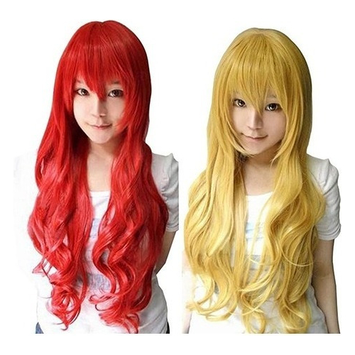 Peruca Cosplay Longa Longa Ondulada Longa Ondulada Longa Per - Imagem 5