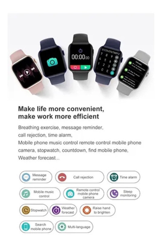 Homens Mulheres Dt100 Pro Smartwatch Para iPhone Xiaomi - Imagem 12