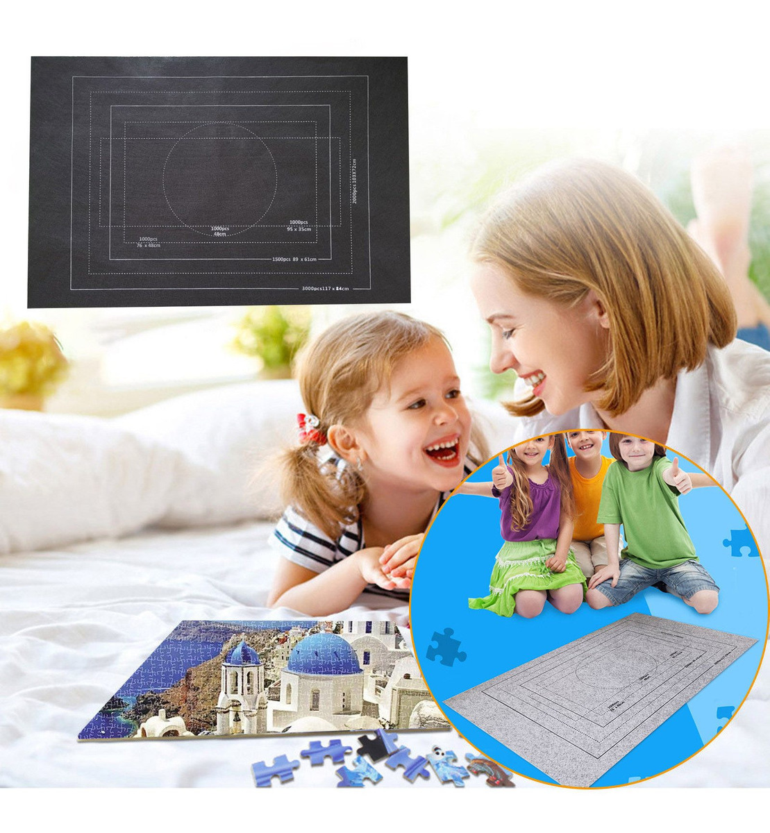 6y Puzzle Roll Storage Mat Roll Até 3000 Peças Com 5082 - Imagem 6