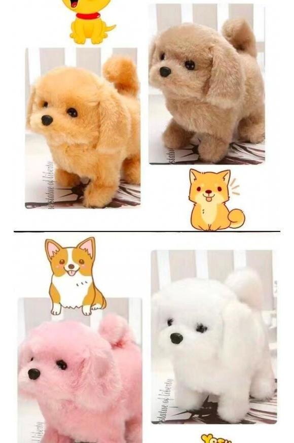 Filhote De Cachorro Realista Cão De Brinquedo Elétrico De Pe - Imagem 6
