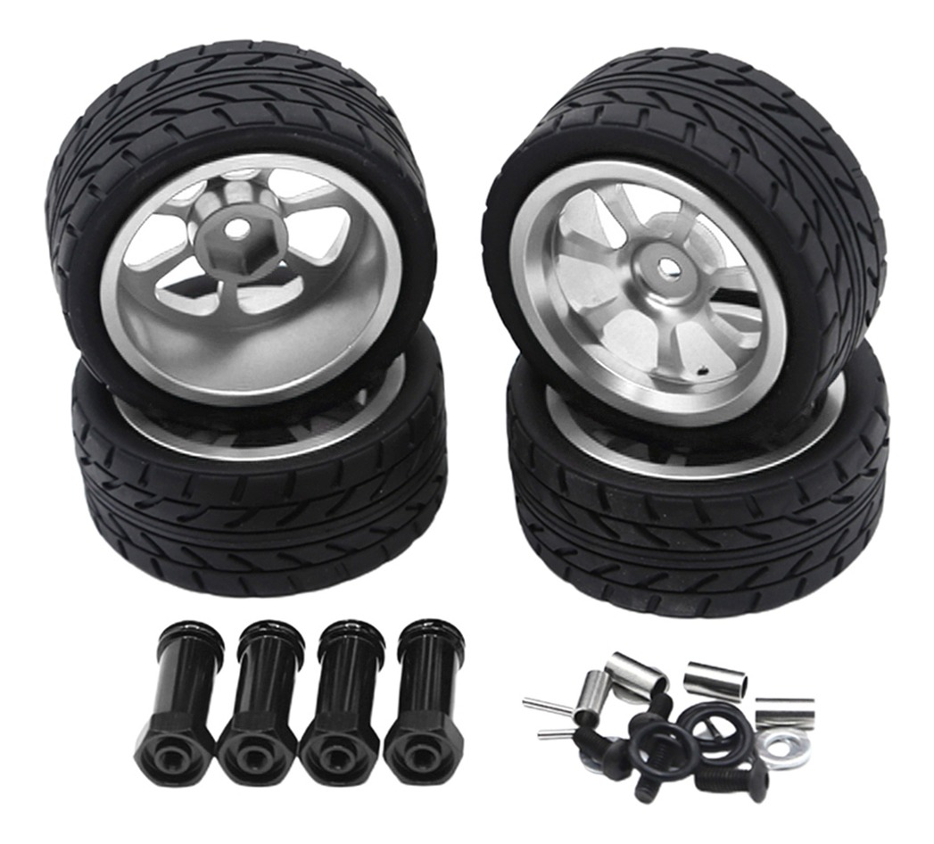 4 Peças 1/14 Rc Car Pneus & Para Wltoys 144001 Com 12mm - Imagem 25