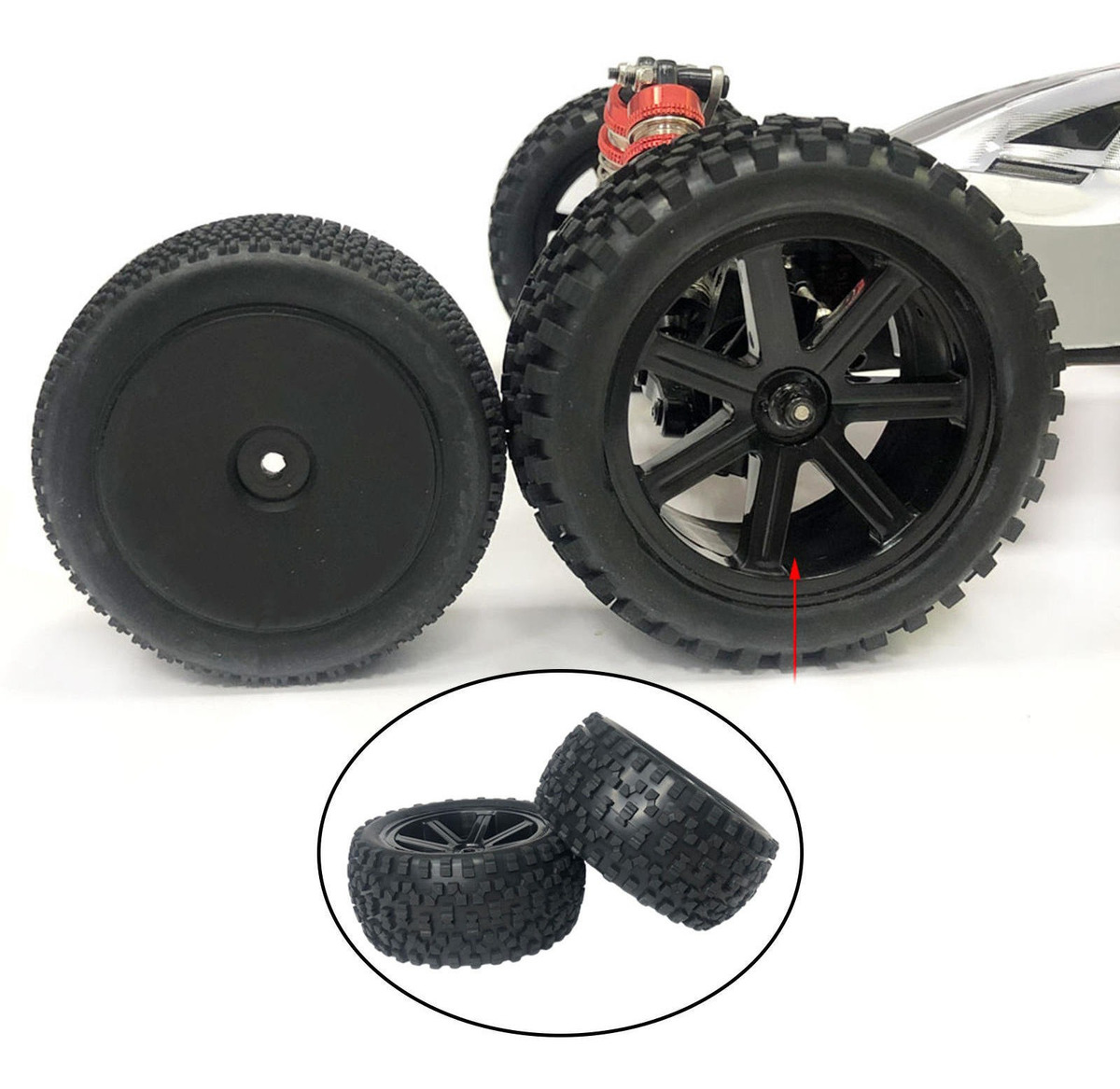 Alargamento Das Traseiras Dianteiras Para Wltoys 144001 1/14 - Imagem 6
