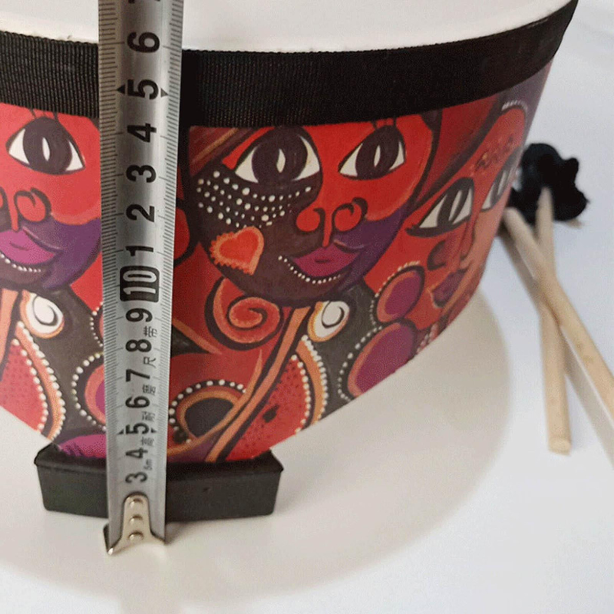 Tambor De Chão Educativo Com 2 Baquetas Desenvolvendo - Imagem 5
