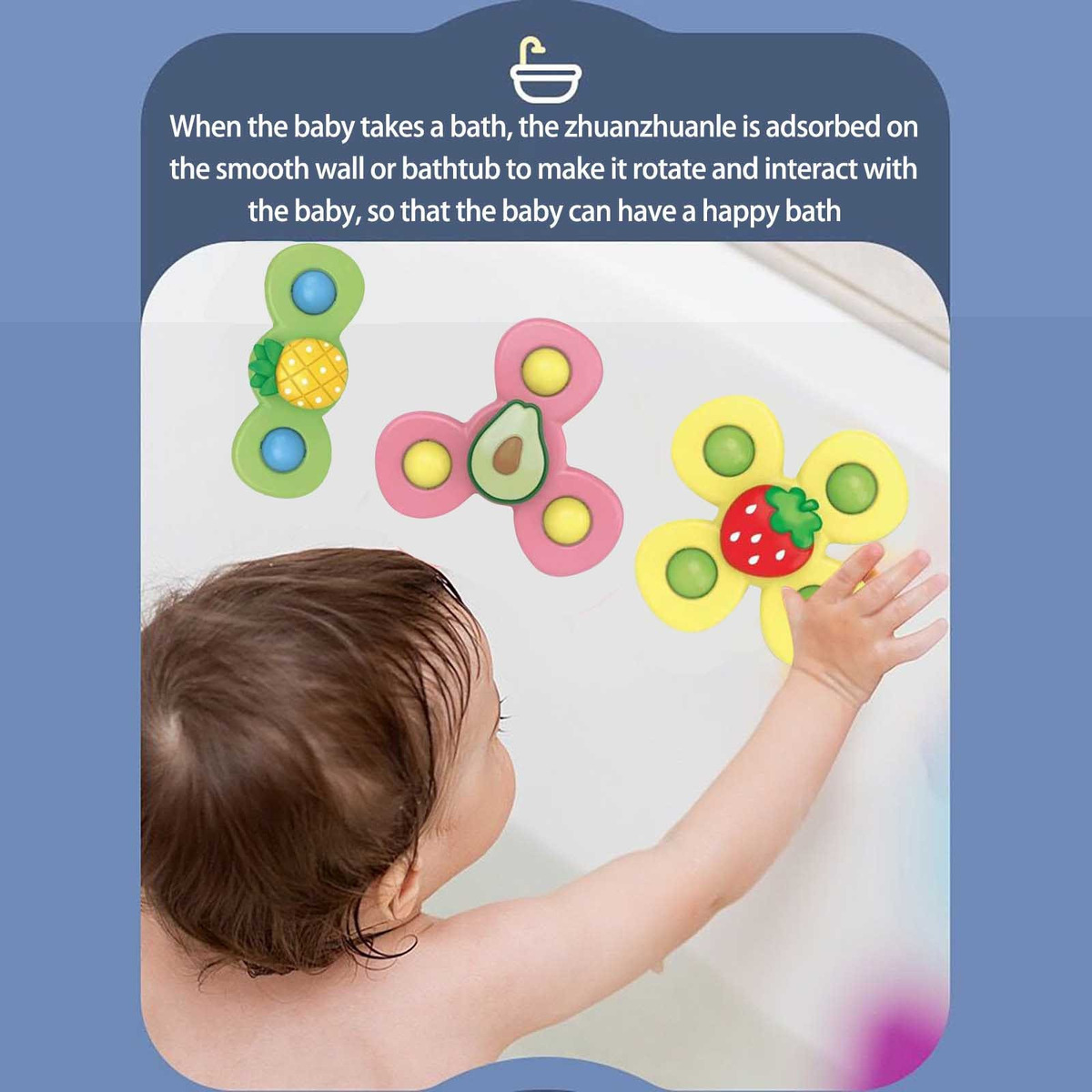 Ventosa Infantil Girando Silicone Baby Infant Jantar - Imagem 4