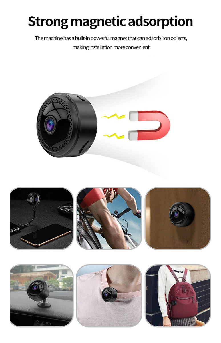 1080p Hd Noite Versão Wifi Mini Câmera Dv Sports Camera - Imagem 7