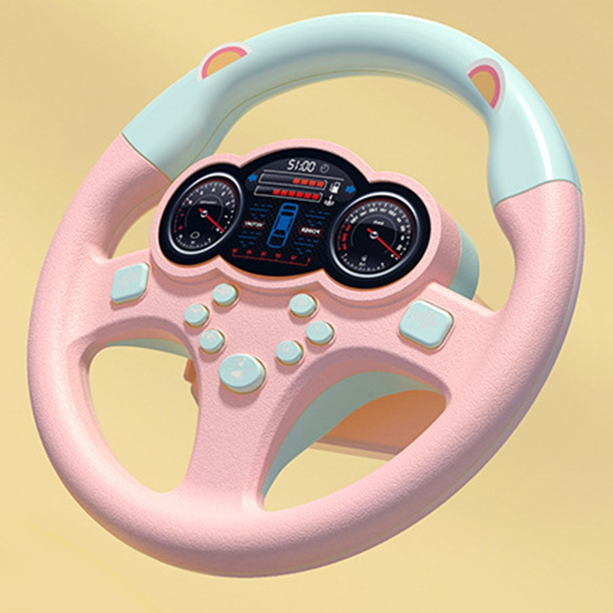 Brinquedo Infantil De Simulação De Volante De Carro Com - Imagem 12