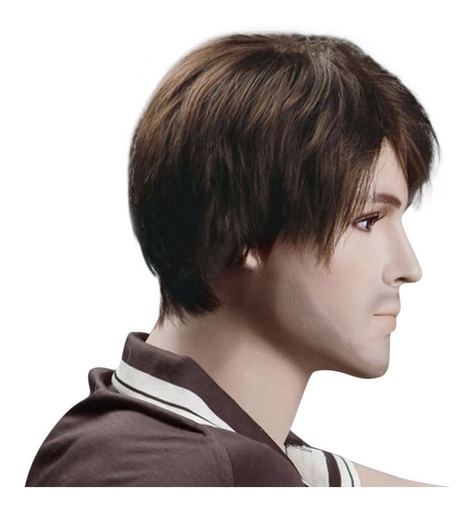 Peruca Masculina De Cabelo Curto Moda Rock - Imagem 4