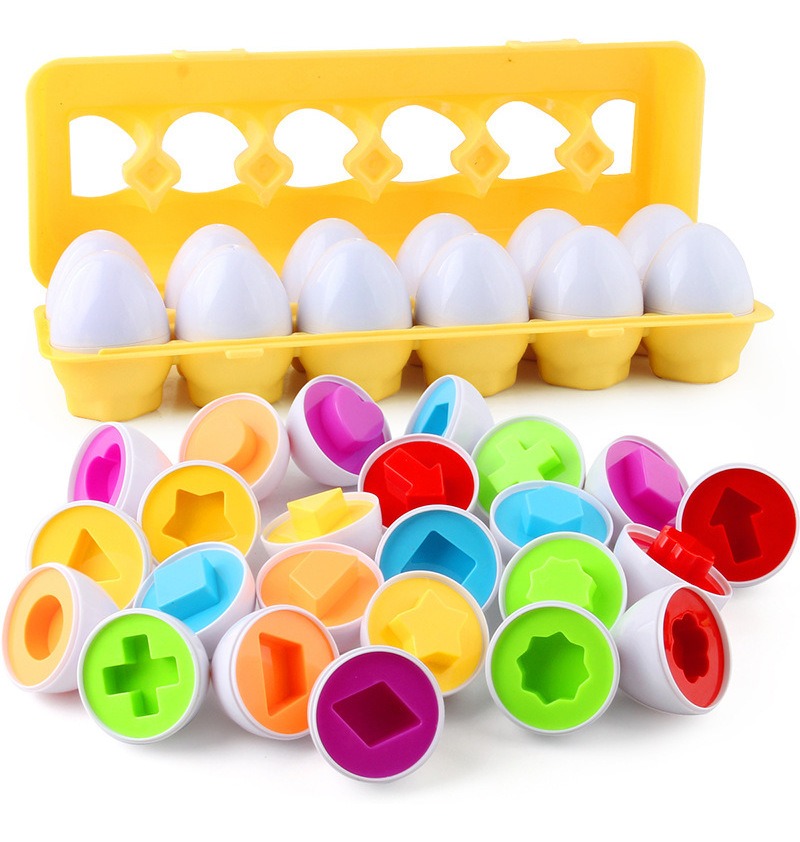 12pcs Brinquedo Educacional Bebê Brinquedo Ovo Quebra-cabeça - Imagem 6