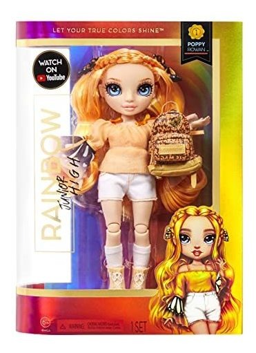 Boneca Rainbow High Escola Jr. Poppy Rowan - Imagem 6