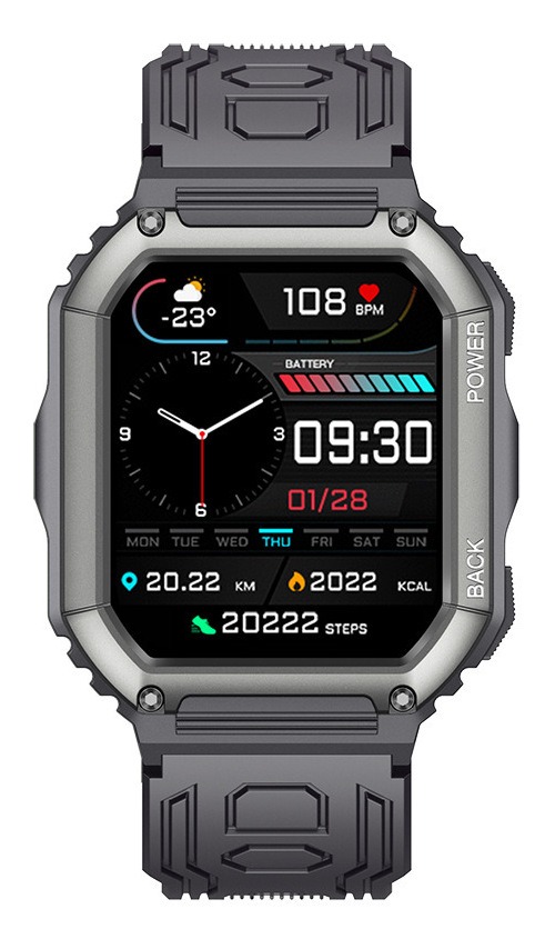 Smartwatch Militar Para Homens À Prova D'água - Imagem 2