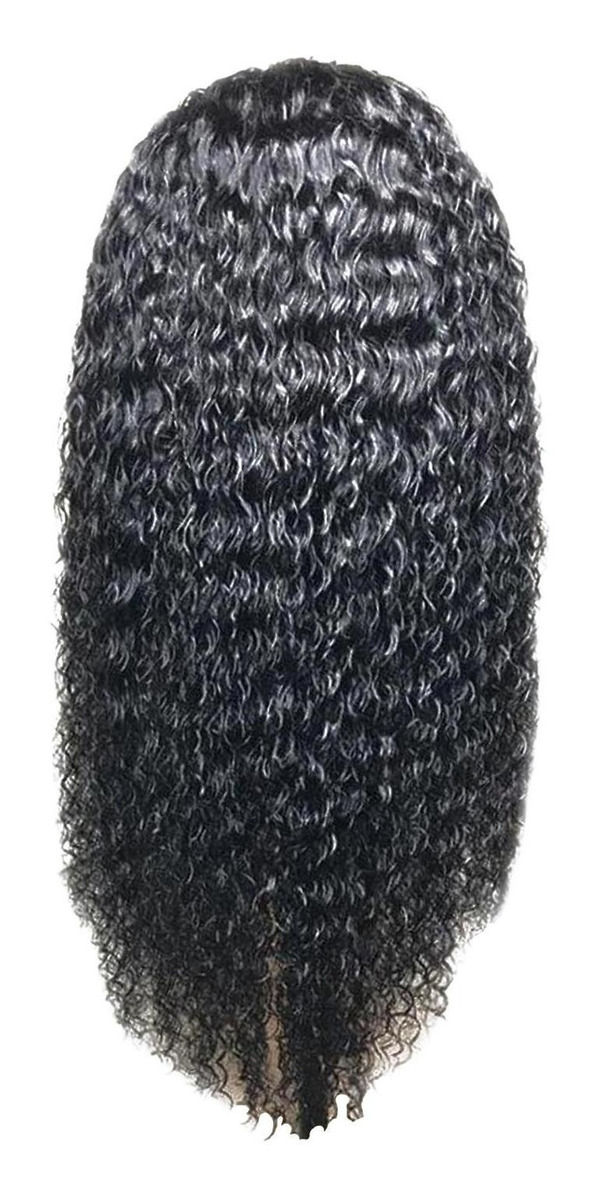 Perucas Afro Peruca Frontal De Renda Resistente Rede Preta - Imagem 2
