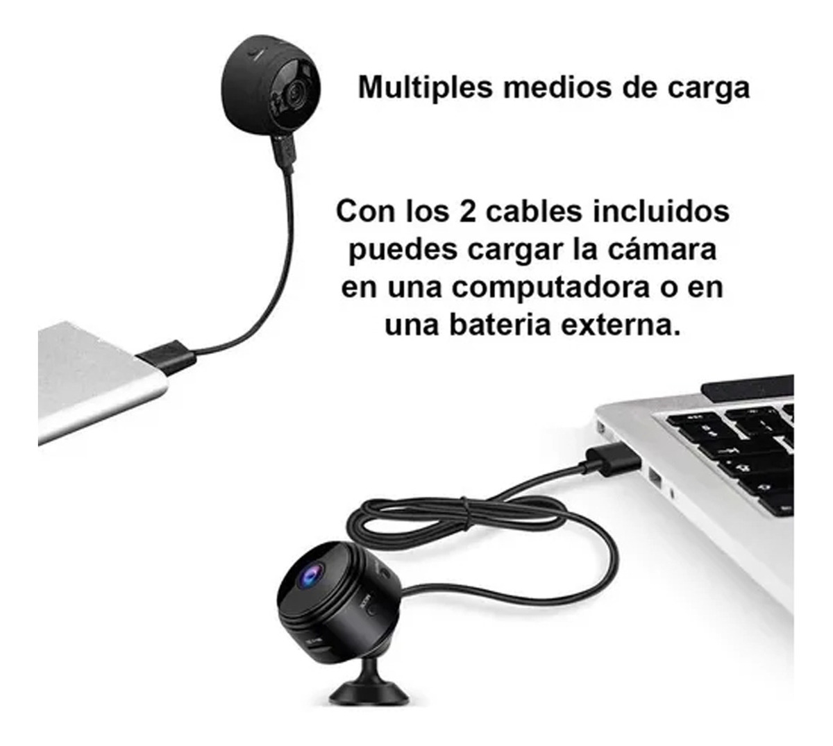 Mini Câmera De Vigilância Wifi Corpo Magnético - Imagem 5