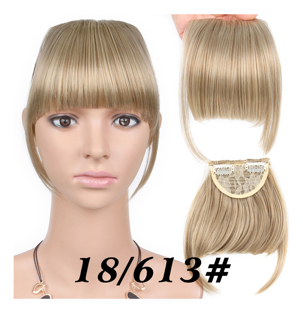Peruca French Air Bangs, Cabelo Falso Invisível, Natural, Me - Imagem 19