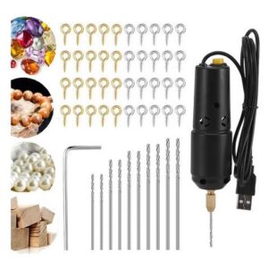 Mini Portátil Usb Drill Craft Resina Jóias De Madeira B