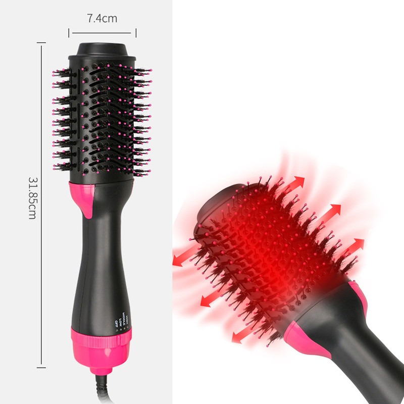 Escova Secadora E Modeladora Cerâmica Soft Escova Alisadora - Imagem 5