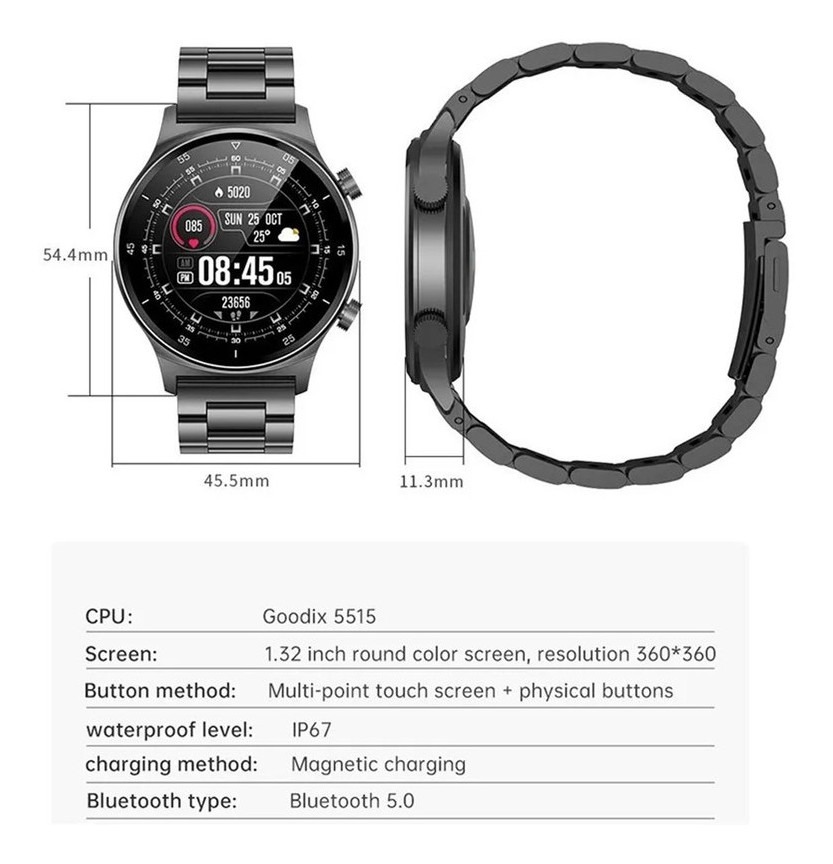 Relógio Esportivo Bluetooth À Prova D 'água Masculino - Imagem 8