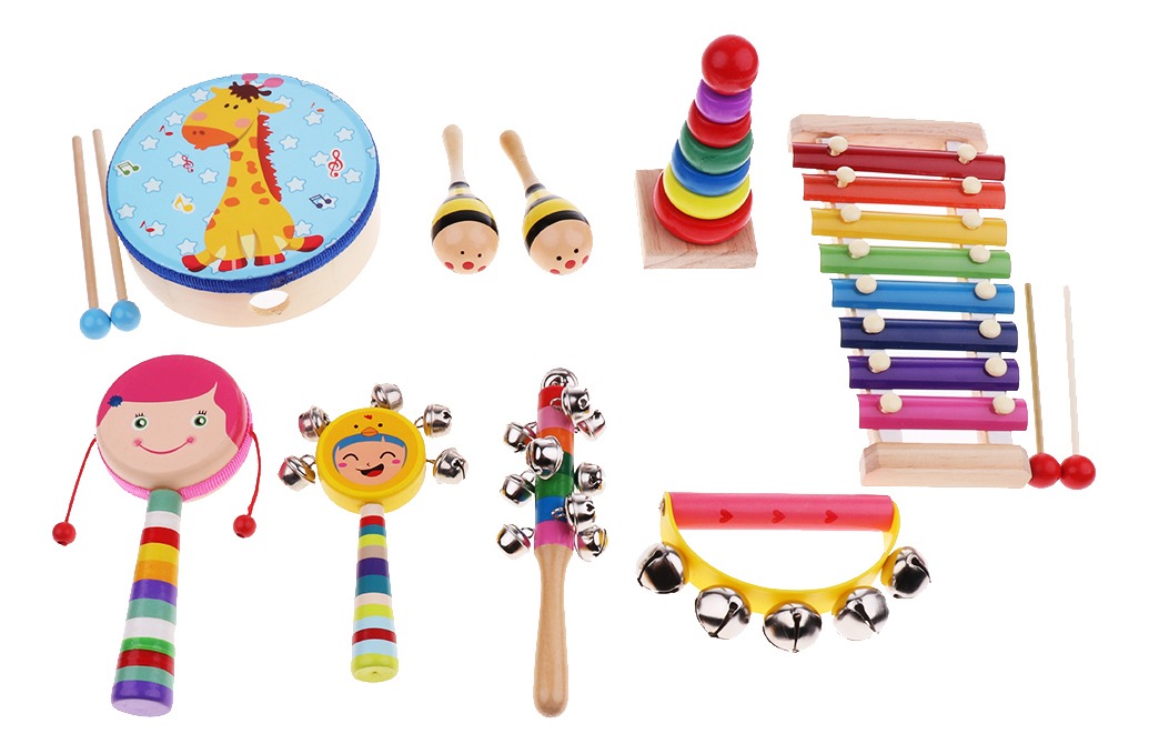 Instrumentos Musicais Brinquedos Crianças 9 Pcs - Imagem 2
