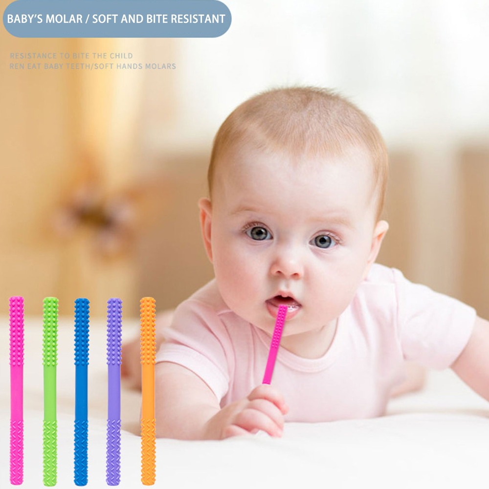 Z Bebê Silicone Oco Dentição Tubo Bebê Mastigar Brinquedo An