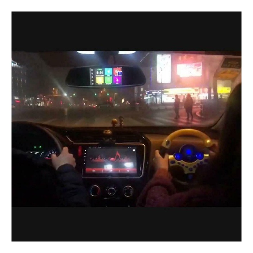 Crianças Copilot Simulado Volante Motorista De Corrida Brinq - Imagem 2