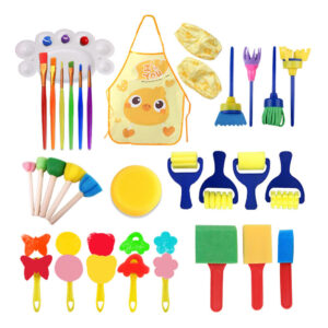 Conjunto De Esponjas Para Pintura Artística Infantil Tinta I