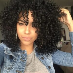 Brasileiro Onda Grande Perucas De Cabelo Curto Encaracolado