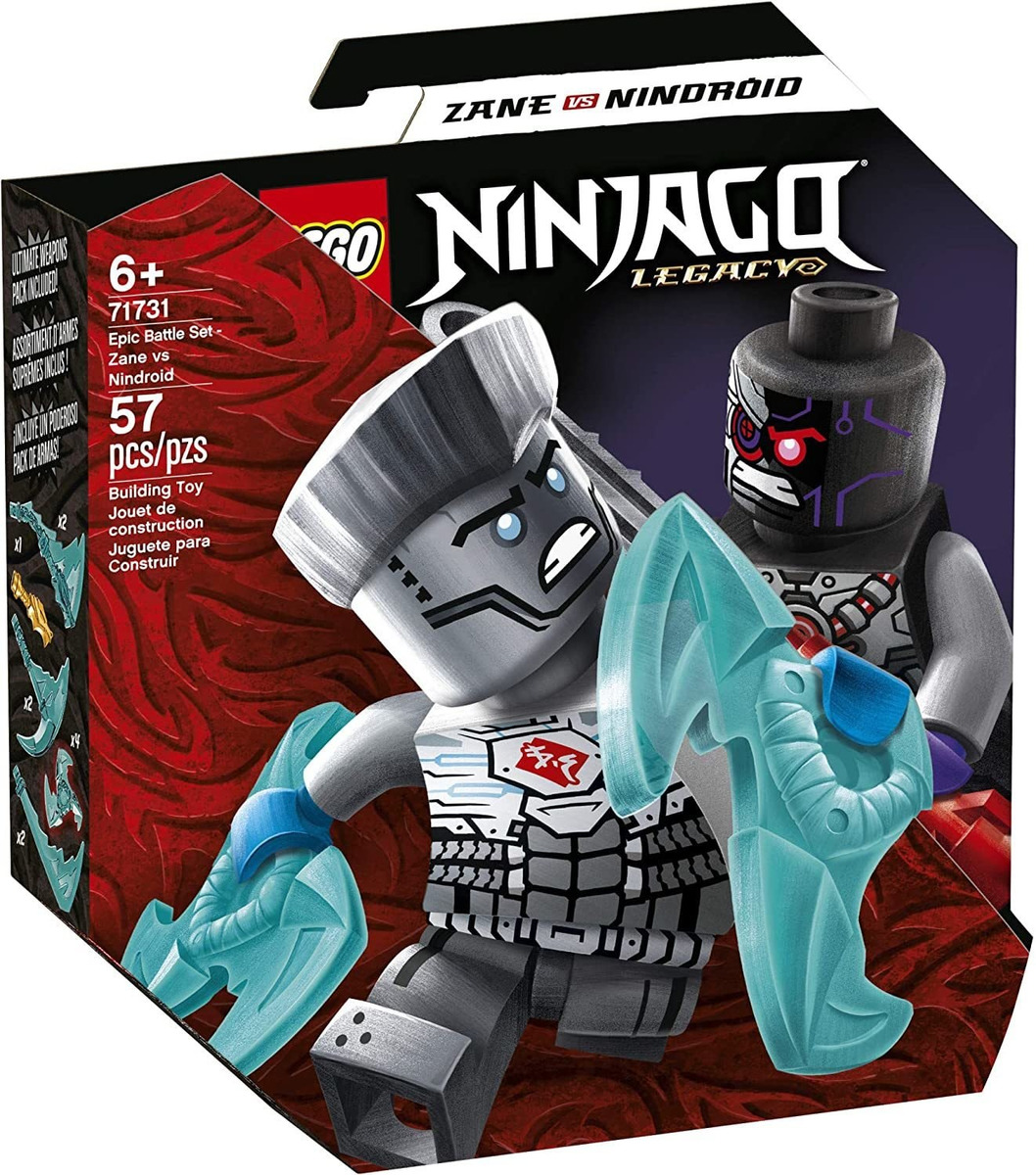 Conjunto De Batalha Épica Lego Ninjago Zane Vs Nindroid 7173 - Imagem 4